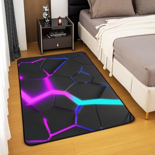 Tapis Impression 3D Abstrait Super Doux 180x280cm en Polyester pour Salon - 4