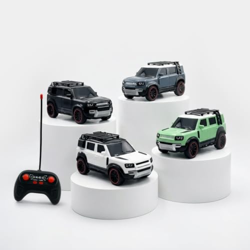 Image of Defender Remote Control Car Toy for Kids | 1:18 Scale RC SUV | Water Spray Feature, Music & Auto Mode | Realistic Off-Road Toy Car for Boys & Girls Age 4+