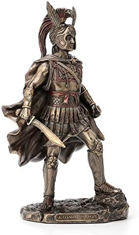 Veronese Design 12 Inch Alexander The Great Antique Bronze Finish Greek Roman Warrior Statue