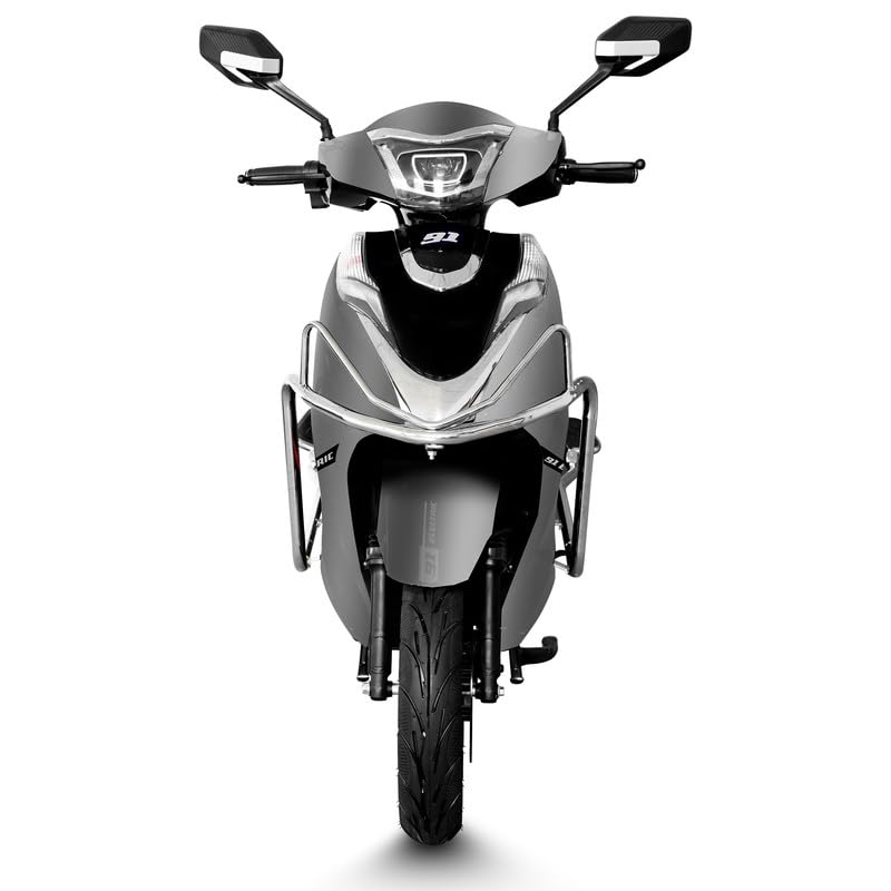 Image of 91EV Meraki Premium Low-Speed EV Scooter with 60V 32.9Ah Lead Acid Battery & Charger | Powerful BLDC Motor | 50-60km Range, LED Display & Tubeless Tires | No RTO & License | Remote Key | Silver