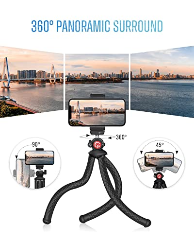 Goofoto Phone Tripod, Flexible Tripod For Iphone, Android Cell Phone And Camera, Bendable Mini Portable Holder For Video Recording/Vlogging/Selfie #TOP4