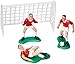 Creative Party M511 - Set da 9 decorazioni per torta di calcio rosso