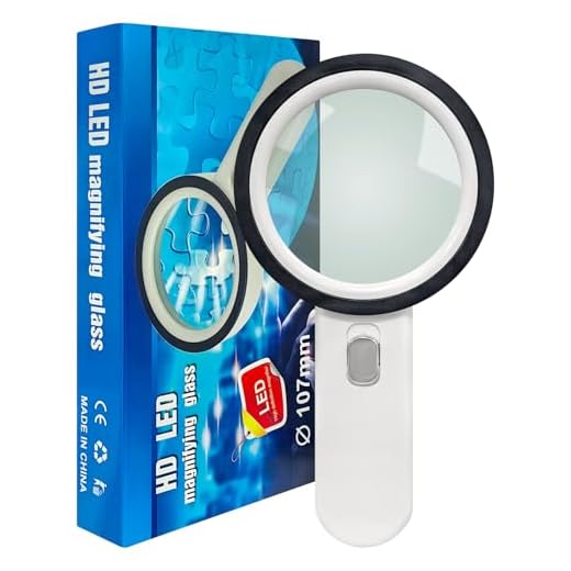 HONPHIER Handhållet förstoringsglas 12 LED-lampor starkt förstoringsglas 30X lins hög klarhet upplyst förstoringsglas för läsning inspektion utforska hobbyer, barnleksak