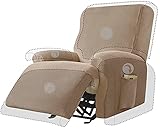 Sesselschoner Sesselauflage Relax mit rutschfest, 1 Sitzer Sesselschutz Sofaüberwurf Breiten verstellbaren Trägern