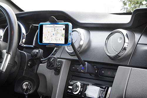 Scosche H12VFXM PowerMount Phone Mount for Car | 12V Charger for Vehicle's Power Port | 7.5 Watts | Flexible Mount Arm| Black by Scosche - Image 4