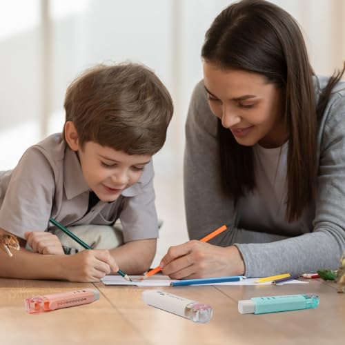 Kawaii Einziehbare Radiergummis 4 Stück Niedlichen Katzenpfoten 2B Radierer für Schulen und Büros, Duft