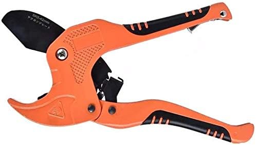 PVC Pipe Cutters,One hand Fast Pipe Cutter Tool,Plastic Pipe Shears,Cutting Less Than 1-5/8in(42mm) O.D.PEX,PVC,and PPR Pipe (Red)