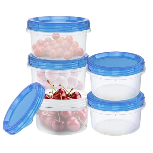 Generisch Juego de recipientes herméticos a prueba de fugas, 5 piezas, recipientes con tapa, apilables para sopa, aperitivos, , frigorífico, cocina, restaurante, picnic