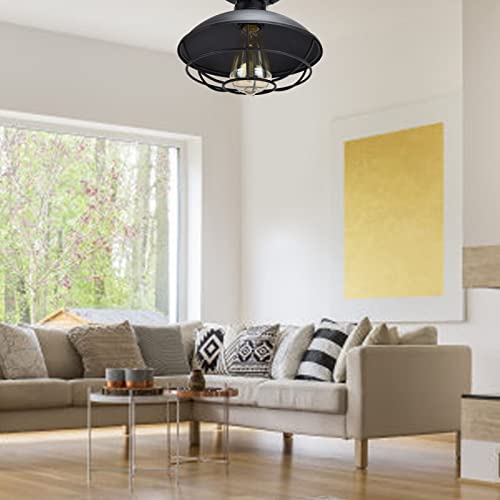 IJzeren plafondlamp, slijtvaste fijne afwerking Internationale universele lamphouder Duurzame retro industriële lampen… - Afbeelding 3