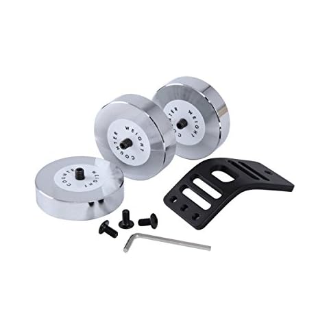 Movo SGW-5 Chrome Counterweights for SG100 and SG300 Shoulder Rigs (2.1 LBS) Cover