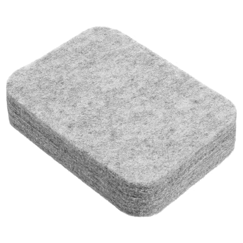 Xinjoduz 11.8 x 8.5 cm Unterlage Trockenfilzen Nadelfilzpad Filzmatte Filzunterlage zum Filzen Grau Nadelfilz Werkzeugsatz Nadelfilzmatte Nadelfilzen für Starter Wollfilz Werkzeugset DIY Handwerk
