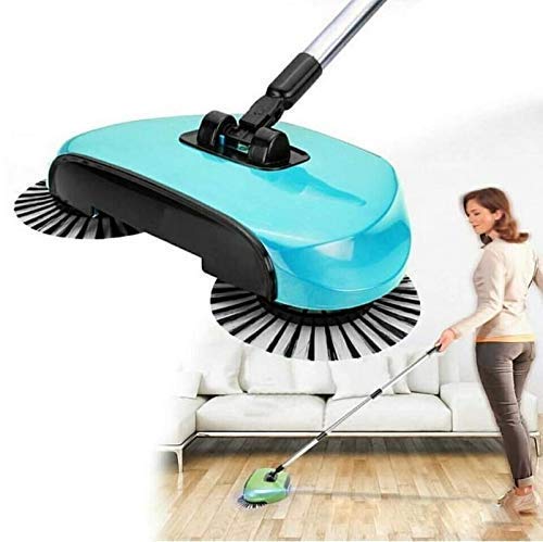 SmarkLabs-Plastic Swivel Cordless Sweep Drag/Sweeping Mop Fully Automatic Hand Push Sweeper Mop