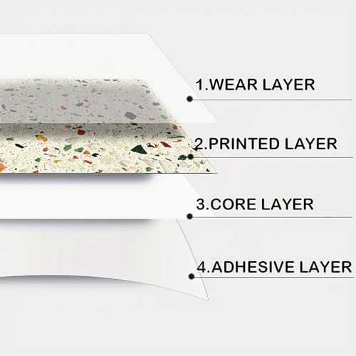Image of Nuxovilar Peel and Stick Vinyl Floor Tiles, 12x12 Inch