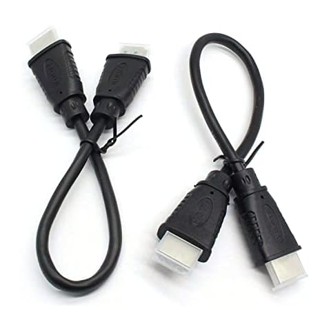 2-Pack 4K Ultra High-Speed HDMI Cable, 0.25m HDMI Jumper, OD 5.0mm Cover