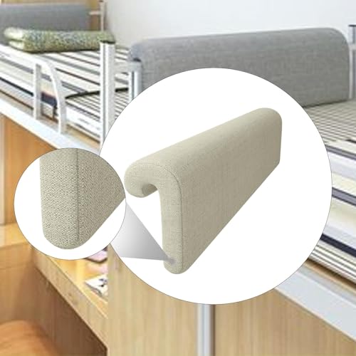 Image of Bed Hanging Headboard Pillow, Ergonomic Reading Backrest Cushion with Removable Washable Cover, Modern Bedside Support Pillow for Reading, Sitting & TV, Khaki