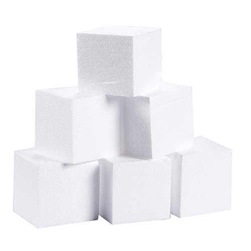 Juvale Craft Foam 4 x 4 x 4 in. 6-Pack Rectangle Block for DIY Arts and Crafts, Ornaments, Modeling  - //coolthings.us