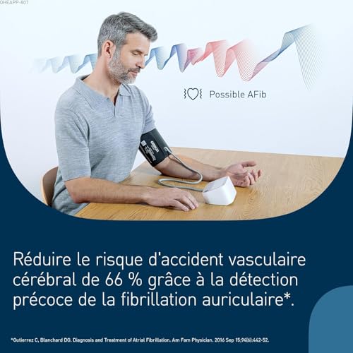 OMRON X3 Comfort AFib Tensiomètre Bras, Détection de l'AFib – vue 2