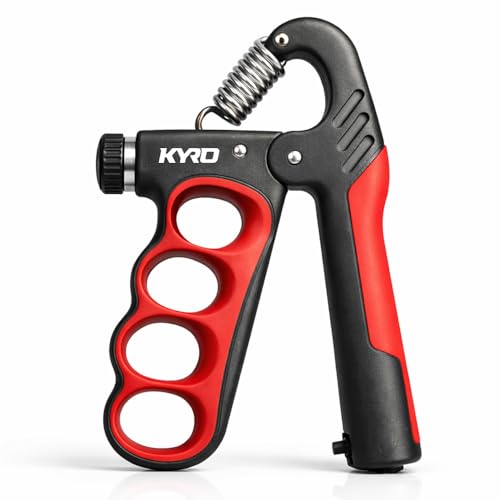 Image of Kyro Ring Hand Gripper 5-100 KG | Adjustable Grip Strengthener with Counter for Men & Women | Finger, Wrist & Forearm Strength Trainer | Heavy Duty Power Gripper for Home & Gym
