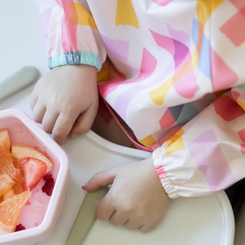 Image of Tiny Twinkle Long Sleeve Bib for Babies & Toddlers | Waterproof Smock Bib for Eating | Machine Washable & Mess-Proof Feeding Essentials | Newborn Shower Gift (Playful, 6-24 Months)