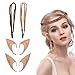 DKINY Elfenohren Set 2 Paar Latex Elf Ohren mit Haarband Weiche Elfen Hobbit Pixie Spitzohren Feenohren Cosplay Zubehör für Kinder und Erwachsene Halloween Karneval Weihnachten Maskerade Fasching Paar Halloween günstig Kaufen-DKINY Elfenohren Set 2 Paar Latex Elf Ohren mit Haarband Weiche Elfen Hobbit Pixie Spitzohren Feenohren Cosplay Zubehör für Kinder und Erwachsene Halloween Karneval Weihnachten Maskerade Fasching