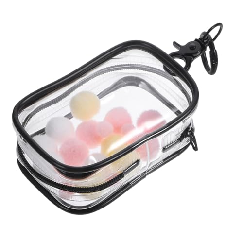 BESPORTBLE Mini Transparent Doll Storage Bag Lightweight Clear Carrying Pouch for Outdoor Use for Collectible Dolls Portable Display Bag for School Bags
