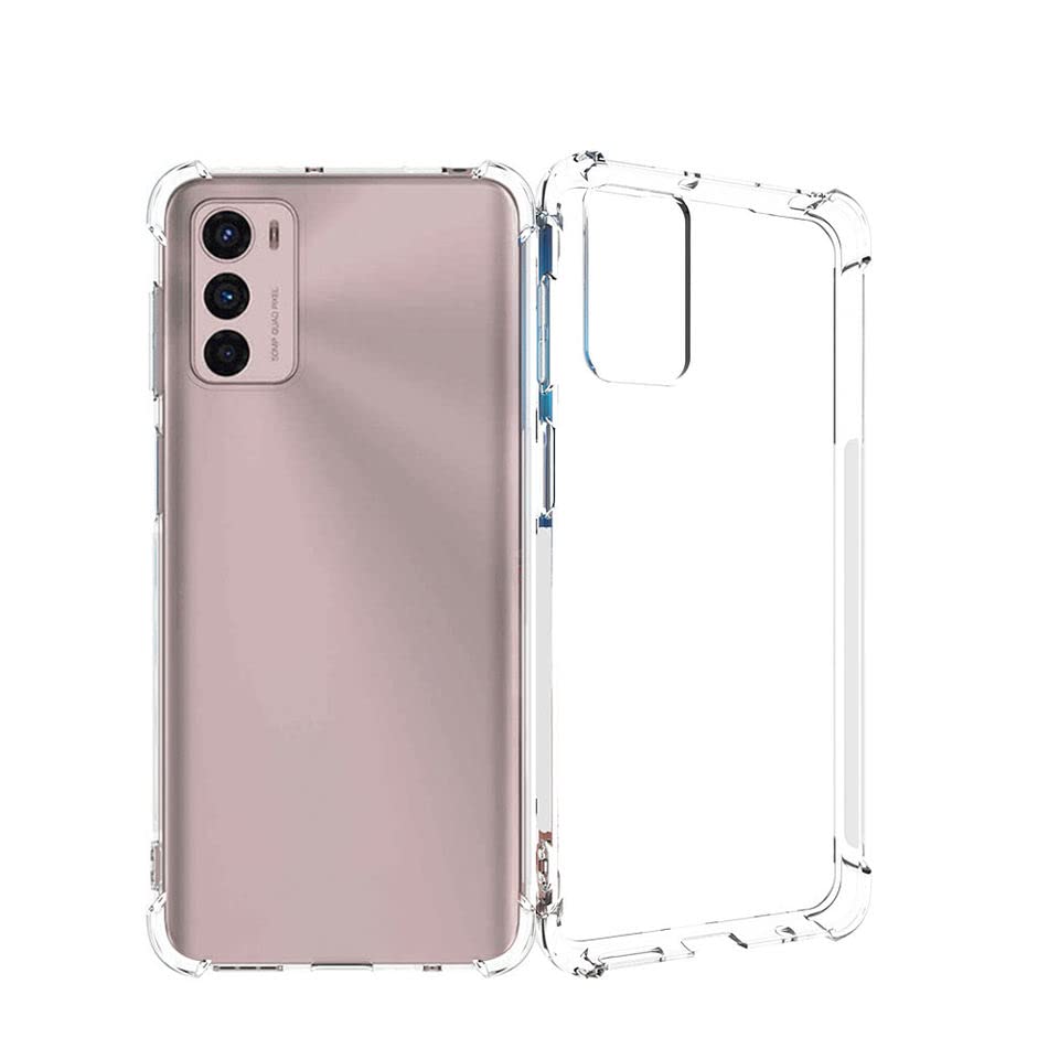 Image of Bumper || Transparent || Edge to Edge Protection Back case Cover for Moto G42 - Transparent