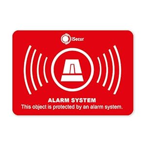 iSecur Alarm System Aufkleber 6er Set