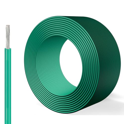 Cable De Teflón For Altas Temperaturas 100 Pies (12/24/26/20 AWG), Aislamiento Fluoroplástico Con Núcleo De Cobre Estañado(30FT,16AWG)