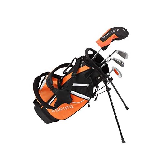 Tour Edge HL-J Junior Complete Golf Set Review | Golf Accessories, Golf Clubs Aspire Junior Plus Complete Golf Club Set for Children Kids - 5 Age Groups Boys & Girls - Right Hand (Orange Ages 5-6)