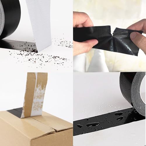 Chuangseed BDT Heavy Ducty Black Wide Duct Tape,Industrial Grade 3 Inches X 55 Yards thumb #8