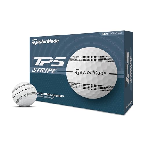 TaylorMade Golf 2024 TP5 Stripe Lot de 12 balles de Golf