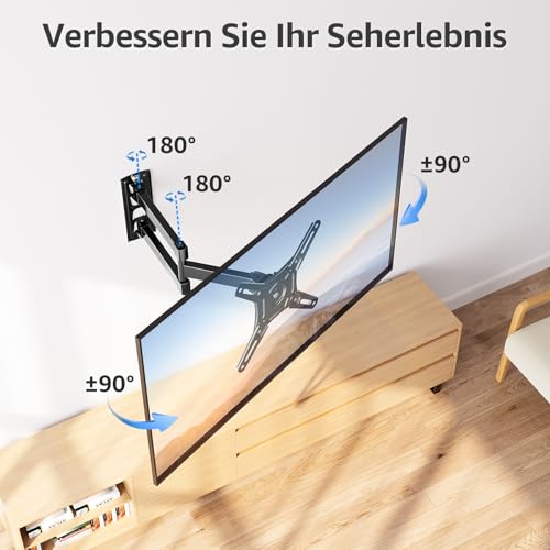 MOUNTUP TV Wandhalterung für 14-42 Zoll LED, LCD,OLED Fernseher & Monitor – Ansicht 4