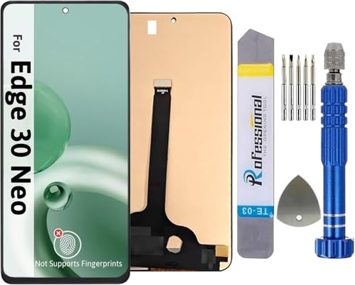 It'Go Écran Full INCELL pour Motorola Edge 30 Neo XT2245 - Écran LCD de rechange avec outils - Noir - Haute qualité