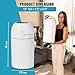 L.A. BABY Magic Diaper Pail - Patented 100% Odor-Free System with Child-Safe Lock - Award-Winning Design - No Refills Required - Works with Regular Trash Bags - White