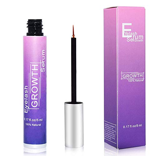 Eyelash Growth Serum, Eyebrow Enhancer Natural Ingredients Rapid Lash Booster Eyelash Growth Serum,Non Irritating Enhancing Serum for Longer, Fuller Thicker Healthier Lashes and Brows