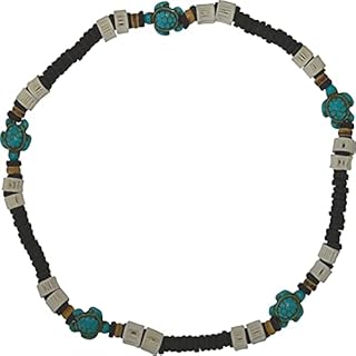 Sea Turtle Tortoise Bead Necklace Chain Mans Ladies Mens Hippie Tribal Jewellery