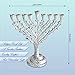 Ner Mitzvah Tree of Life Hanukkah Menorah, Fits All Standard Chanukah Candles, Antique Silver Candle Menorahs for Chanukah - Hammered Design