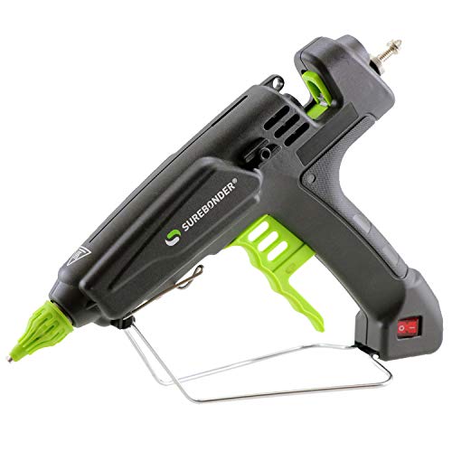 Surebonder Quick Heating Professional Hot Glue Gun - 180 Watts Melts Glue Within 2 Min., Ergonomic Trigger, Works With Full Sized Glue Sticks (PRO8000A)