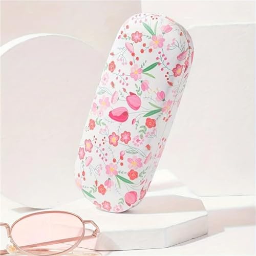 Étui à lunettes fleurs rigide avec protection contre la pression - 3