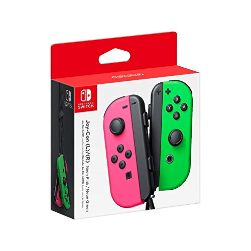 Nintendo Neon Pink and Neon Green Joy-Con pair renewed