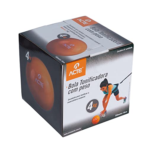 Acte, Bola de Pilates com Bomba de Ar T9-45 - Laranja