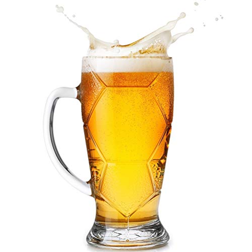 Beer Mugs Set,Glass Mugs With Handle 10Oz,Classic Beer Glasses For Freezer,Beer Cups Beer Glass Drinking Glasses 427Ml,Pub Drinking Mugs Beer Stein Water Cups Juice Cup For Bar,Alcohol,Beverages 8Pack #TOP4