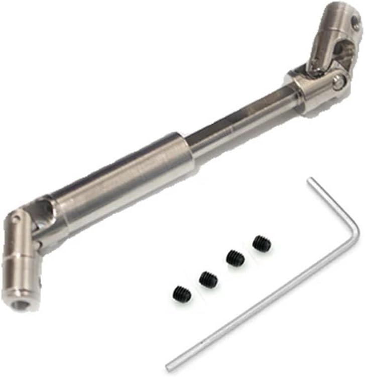 For 1/10 WPL C74 C-74 Jimny Warrior JA11 Steel Drive Shaft Universal Joint For RC Car Modified Metal Upgrade Parts(1Pcs Silver)