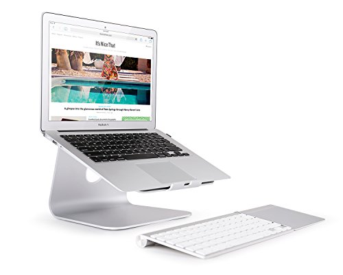 Preisvergleich Produktbild Bettery Notebookhalterung Laptopständer für MacBook / MacBook Air / MacBook Pro / Notebooks "Aluminium" - SILBER