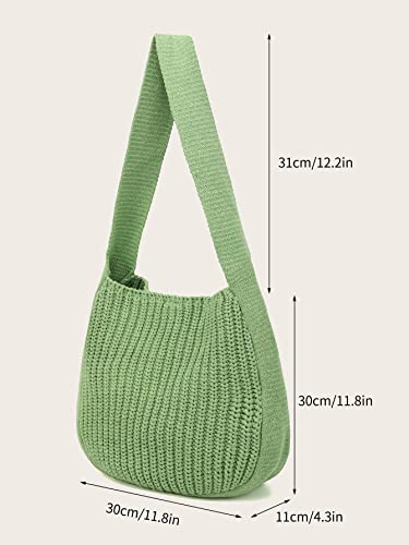Image of ENBEI Women's Crochet Tote Bag Knit Shoulder bag,Aesthetic Bag,Cute Eco-Friendly Tote for Travel,Daily Use,Gift Box Packaging