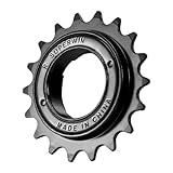 Hycline Single Speed Bike Freewheel: 18T Compatible with 1/2''×1/8'' Bicycle Freewheel - Threaded Type Freehub Replacement Parts (Black)