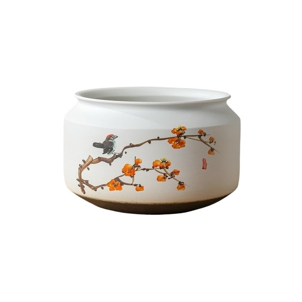 Doniczka Doniczka ceramiczna na sukulenty i orchidee do użytku wewnątrz i na zewnątrz z otworem drenażowym