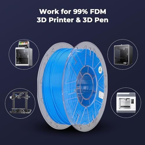 Image of 2025 Official RFID Creality Hyper PLA RFID Filament 1.75mm for K2 Plus Combo, High Speed 30-600mm /s 3D Printer Filament, 1kg(2.2lbs) /Spool Hyper PLA RFID Support CFS, for Most 3D Printers Blue