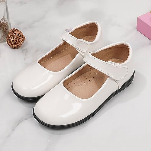 Girls Leather Dress Shoes Classic Mary Jane Ballet Flats for Kids Princess Shoes Dress-Up Party Wedding Sandals2