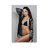Gal Gadot Sexy Charming Poster Wall Art Scroll Canvas Painting Picture Living Room Decor Home 24x36inch(60x90cm)